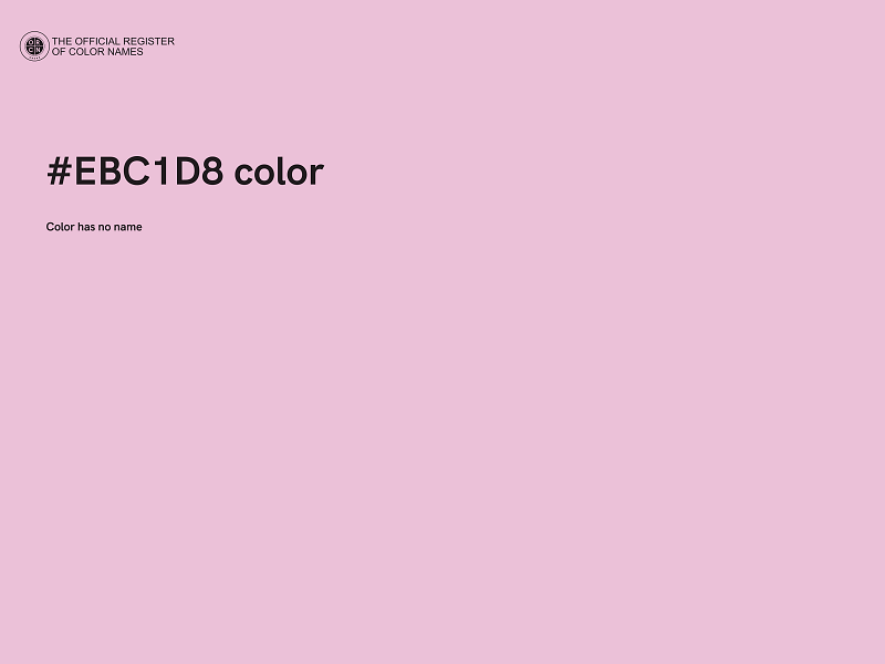 #EBC1D8 color image