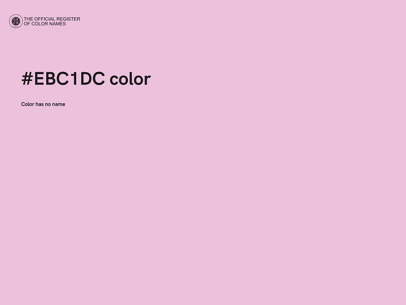 #EBC1DC color image