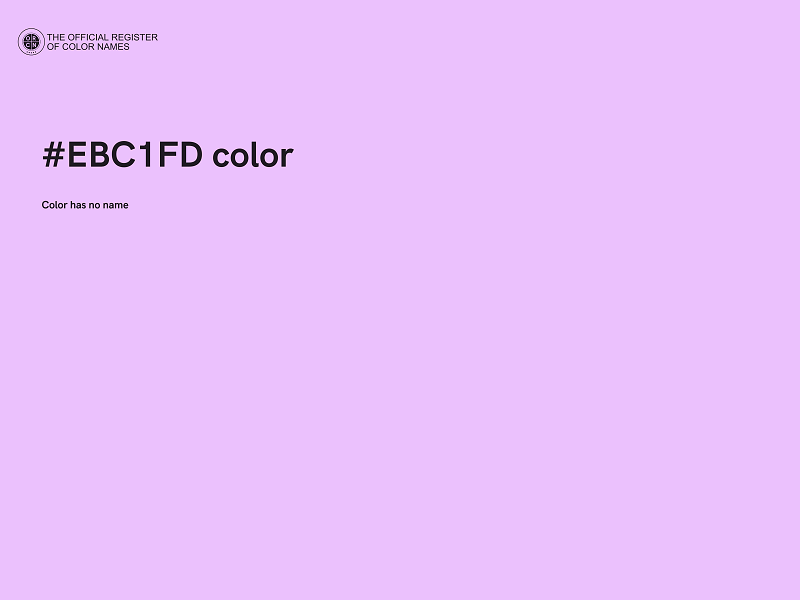 #EBC1FD color image