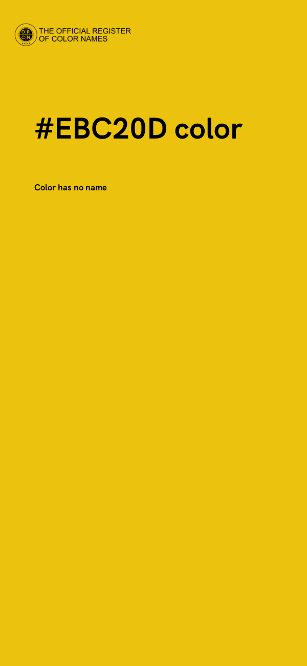#EBC20D color image