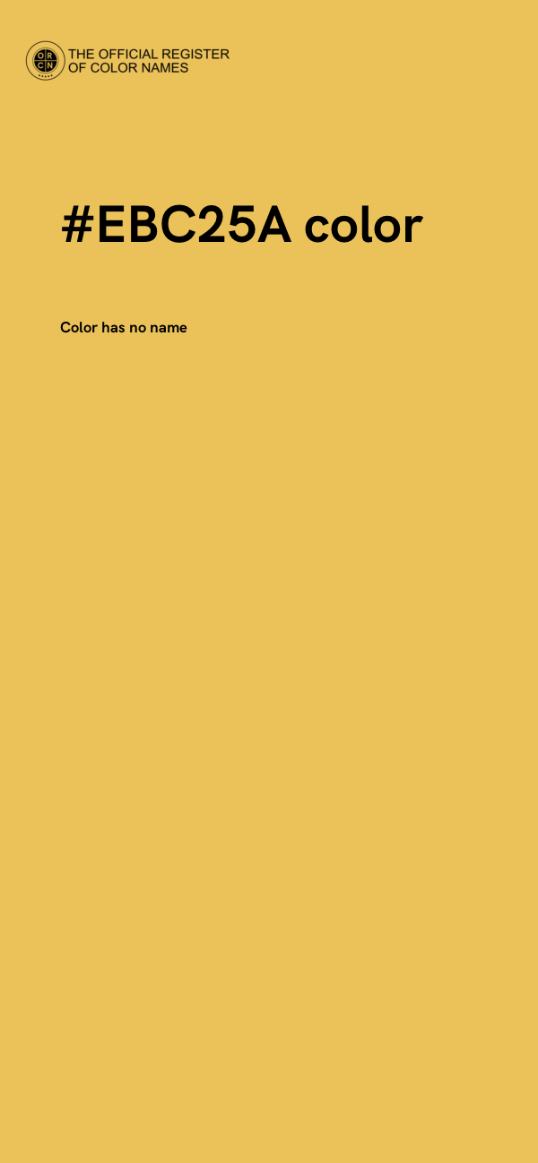 #EBC25A color image