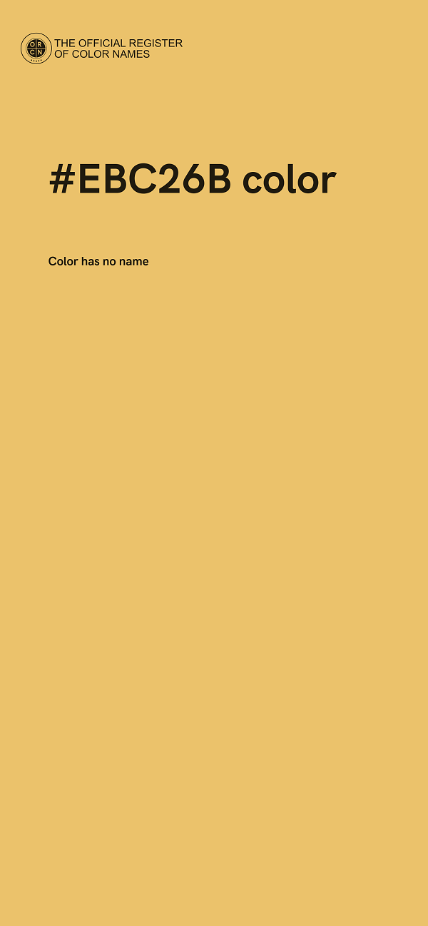 #EBC26B color image