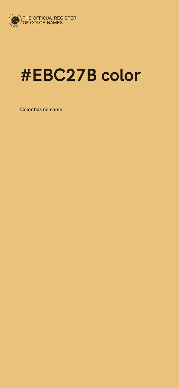 #EBC27B color image