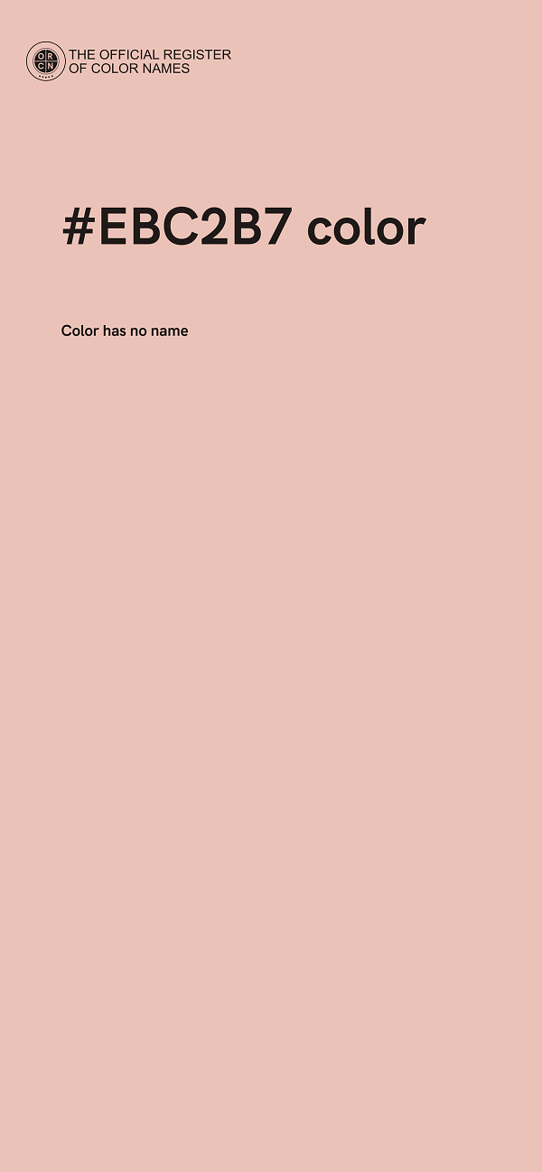#EBC2B7 color image