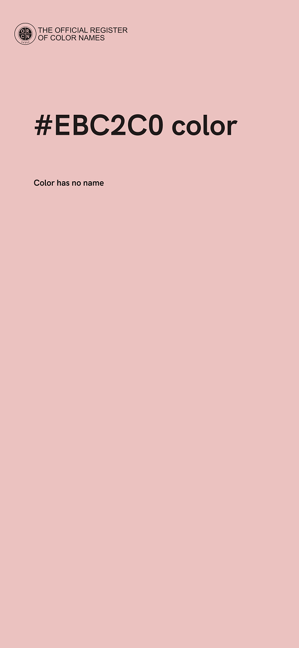 #EBC2C0 color image