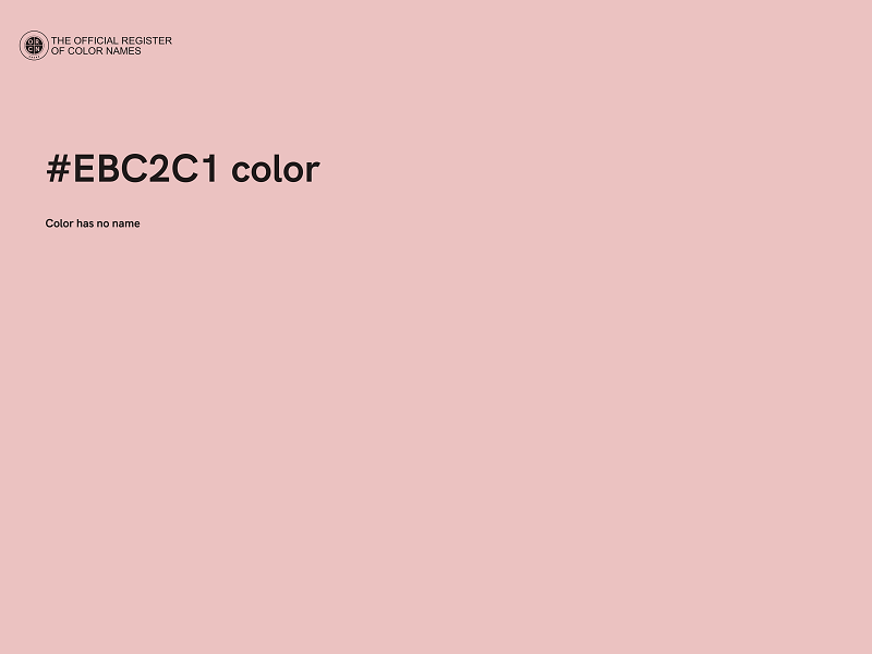 #EBC2C1 color image