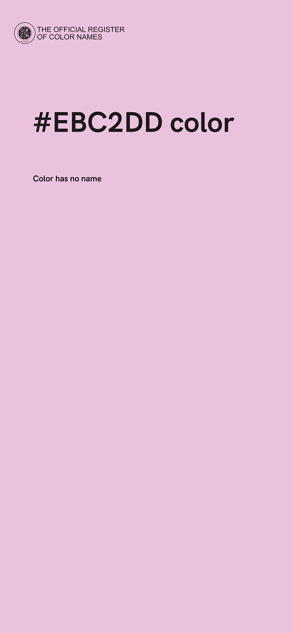 #EBC2DD color image