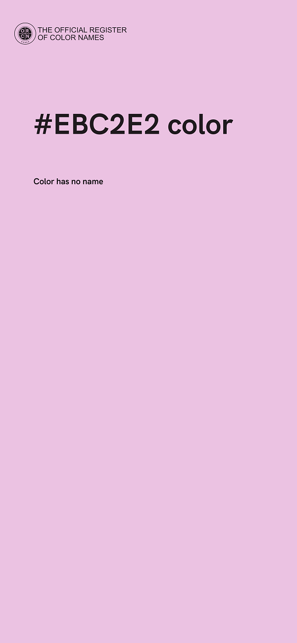 #EBC2E2 color image