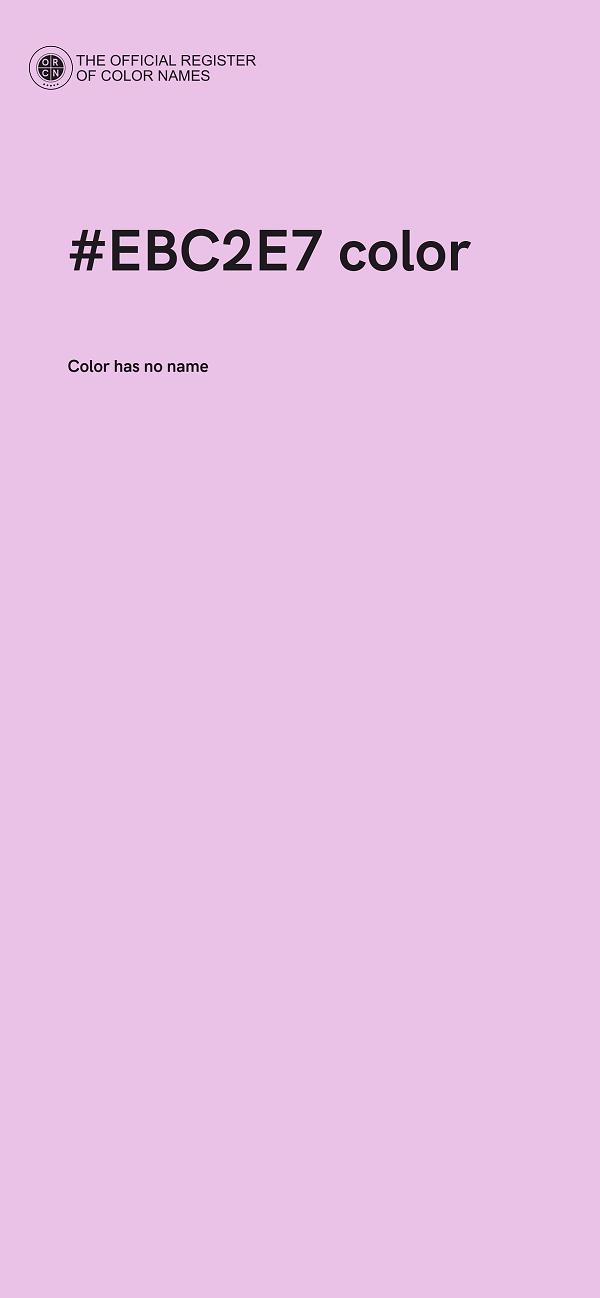 #EBC2E7 color image