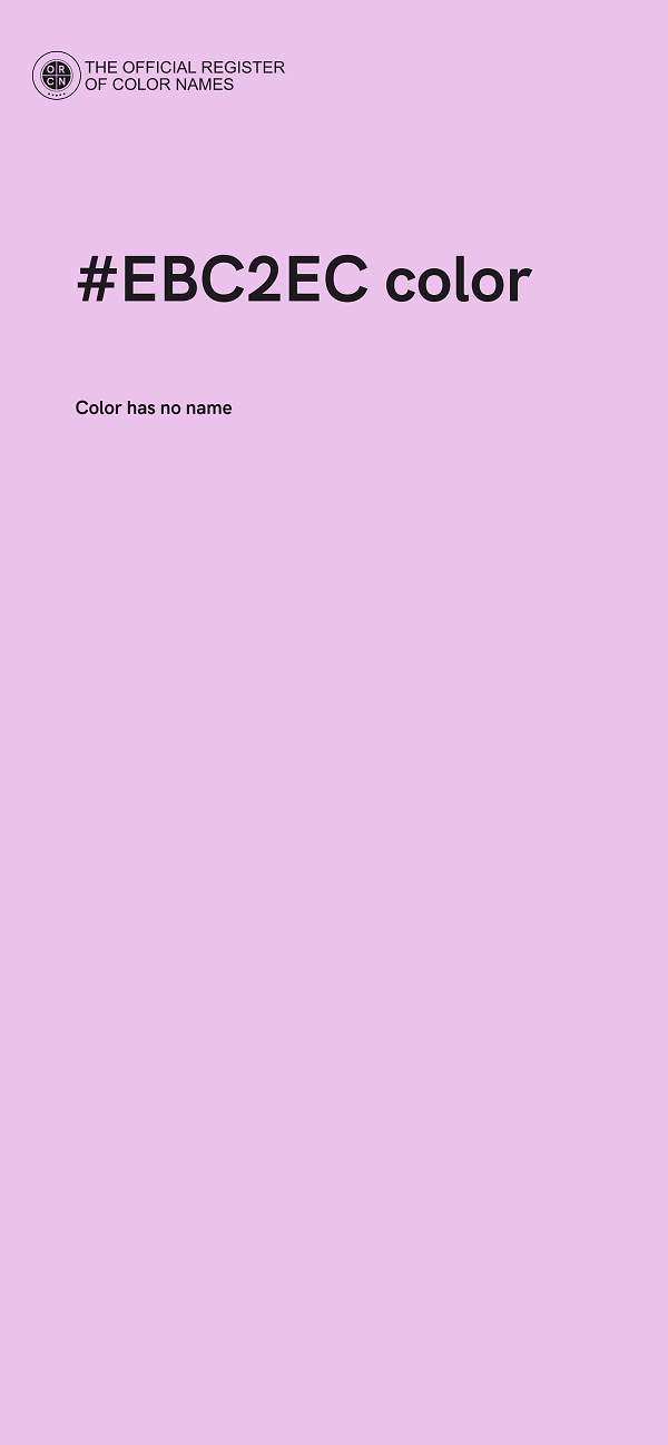 #EBC2EC color image