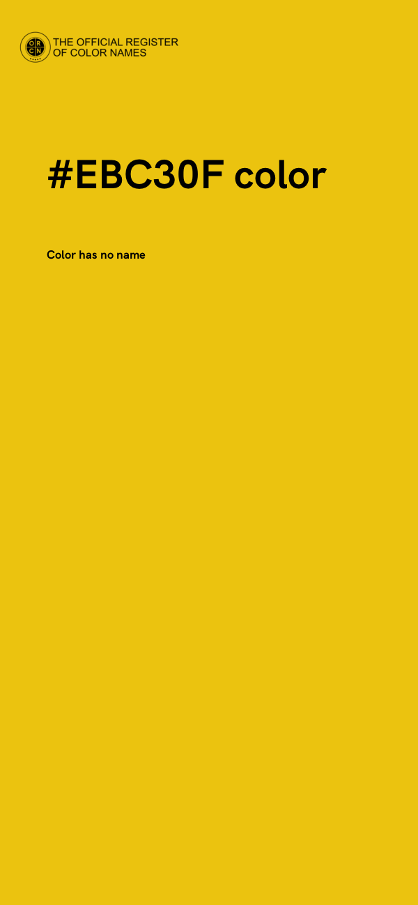 #EBC30F color image