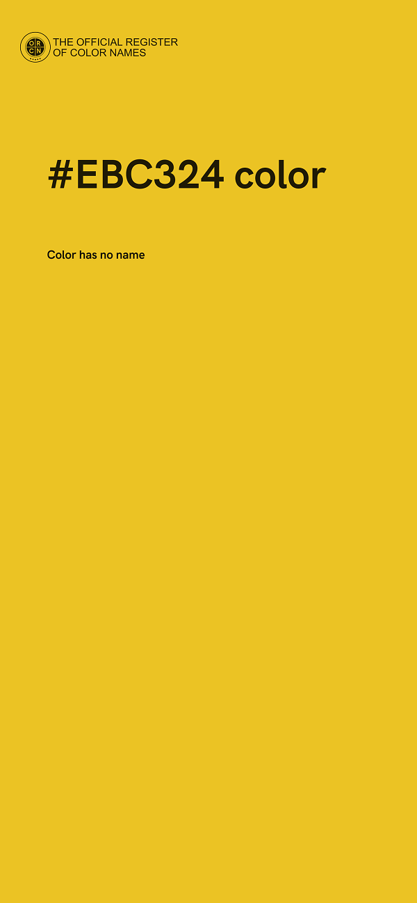 #EBC324 color image