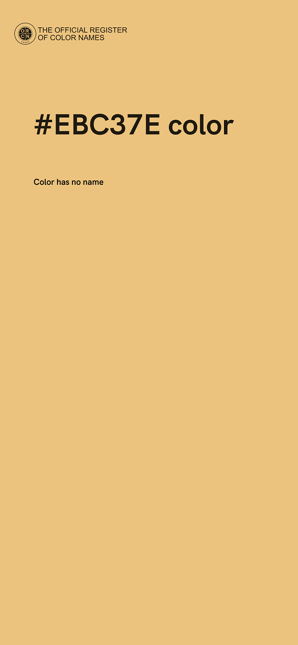 #EBC37E color image