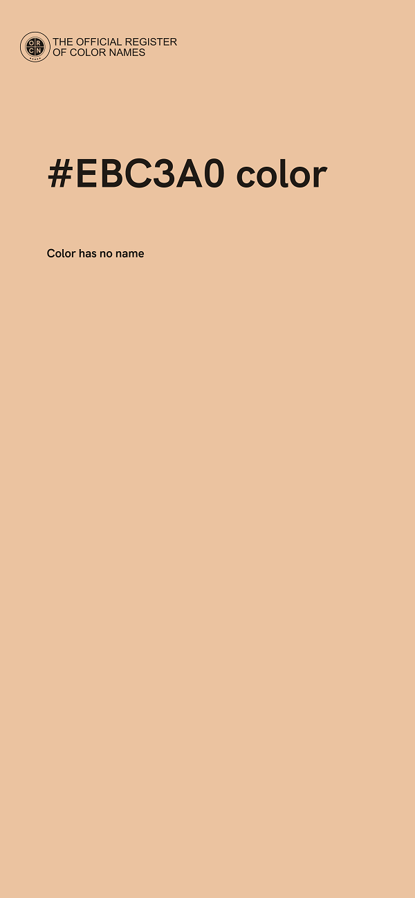 #EBC3A0 color image