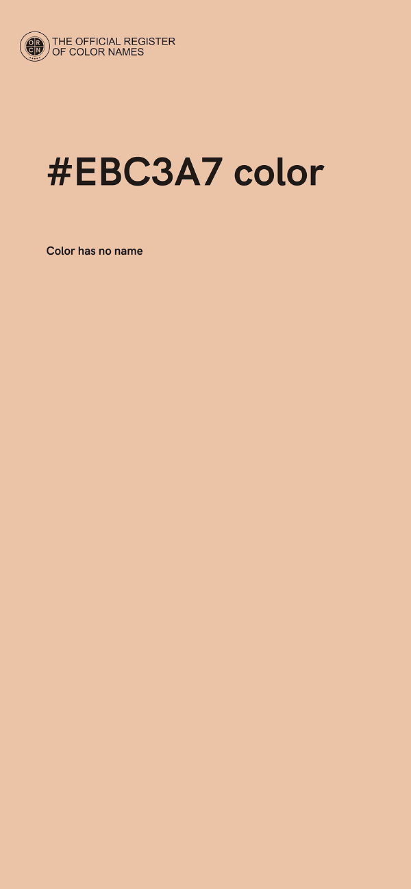 #EBC3A7 color image