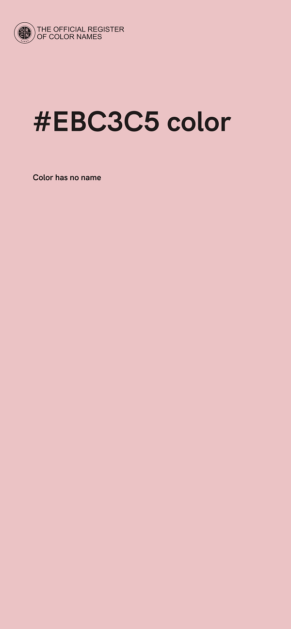 #EBC3C5 color image