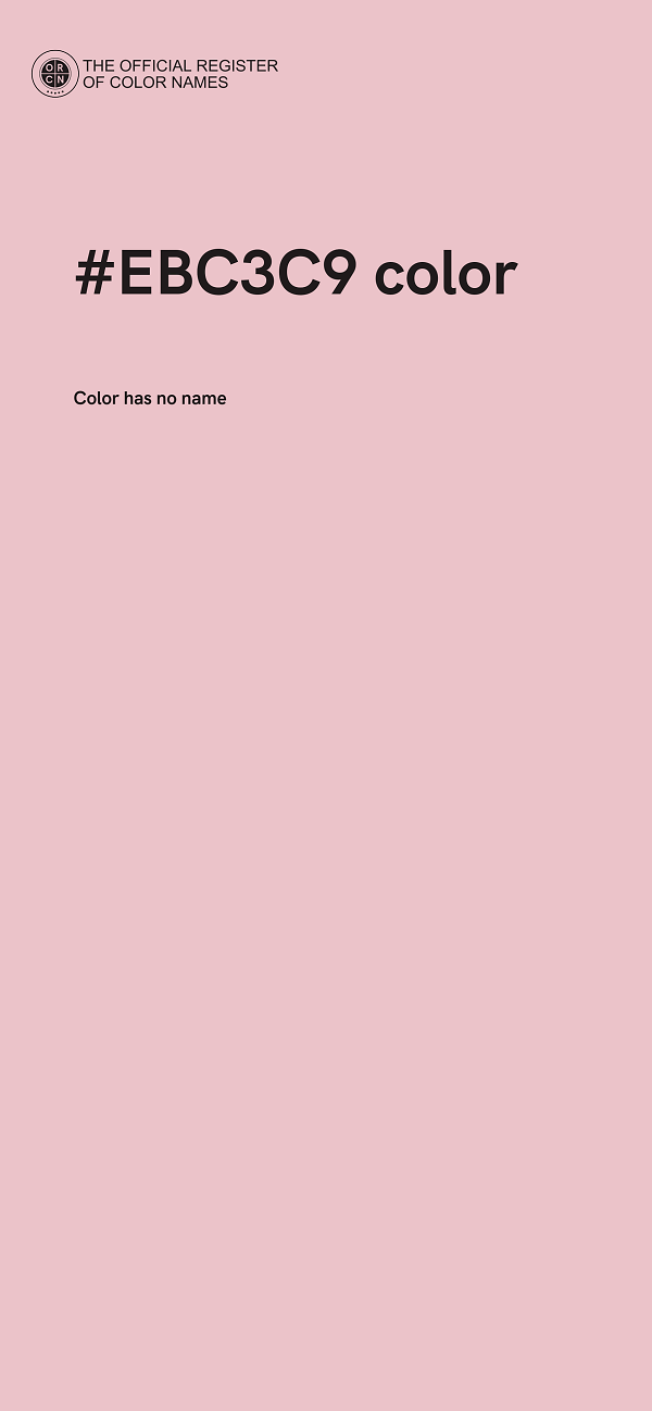 #EBC3C9 color image