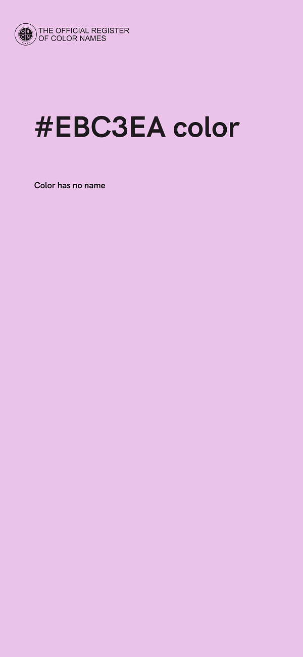 #EBC3EA color image