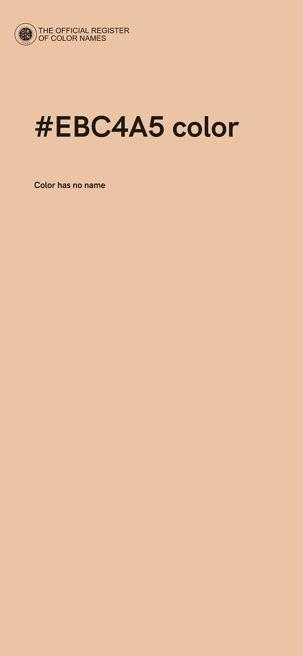 #EBC4A5 color image