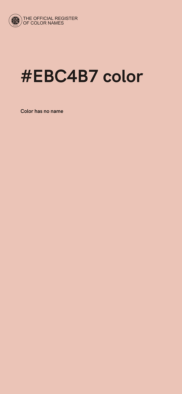 #EBC4B7 color image