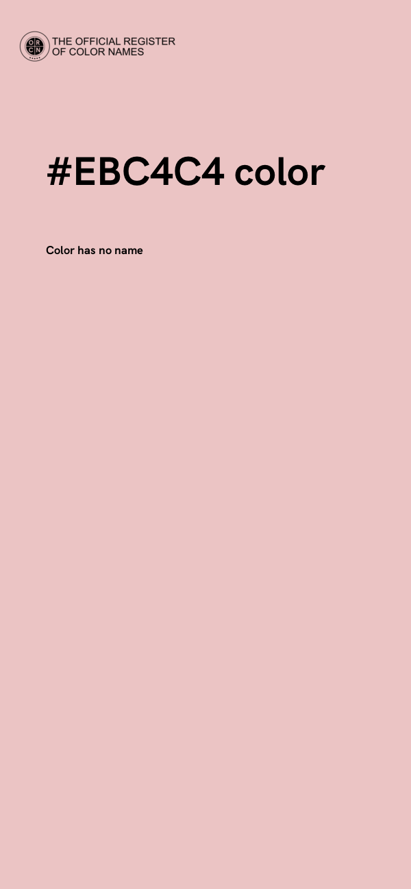 #EBC4C4 color image