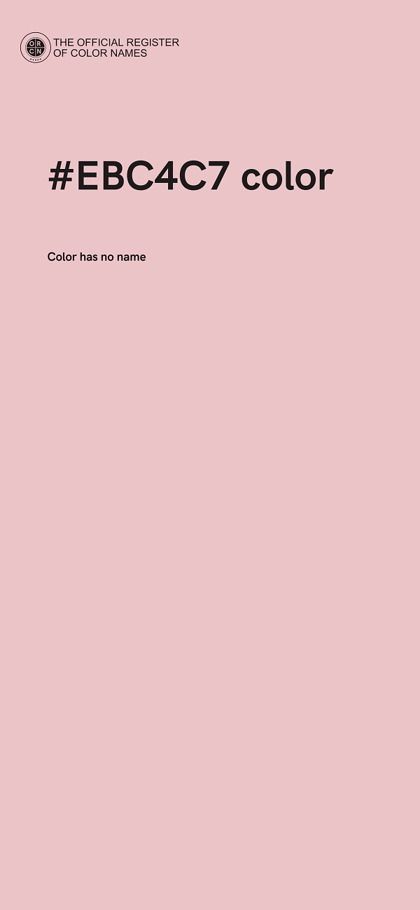 #EBC4C7 color image