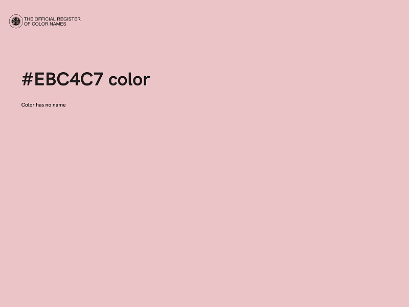 #EBC4C7 color image