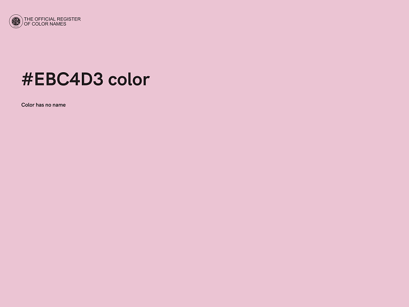 #EBC4D3 color image