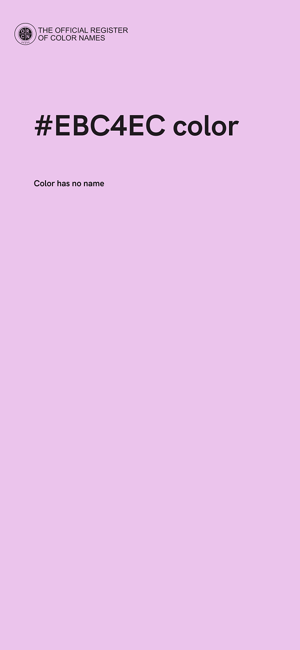 #EBC4EC color image