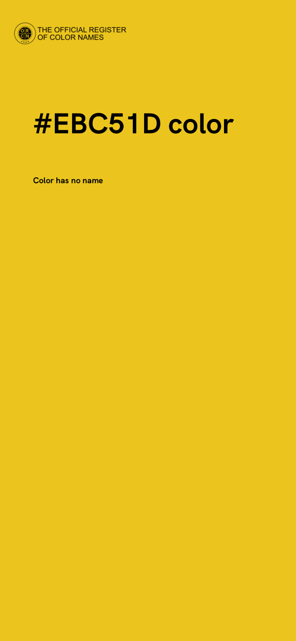 #EBC51D color image