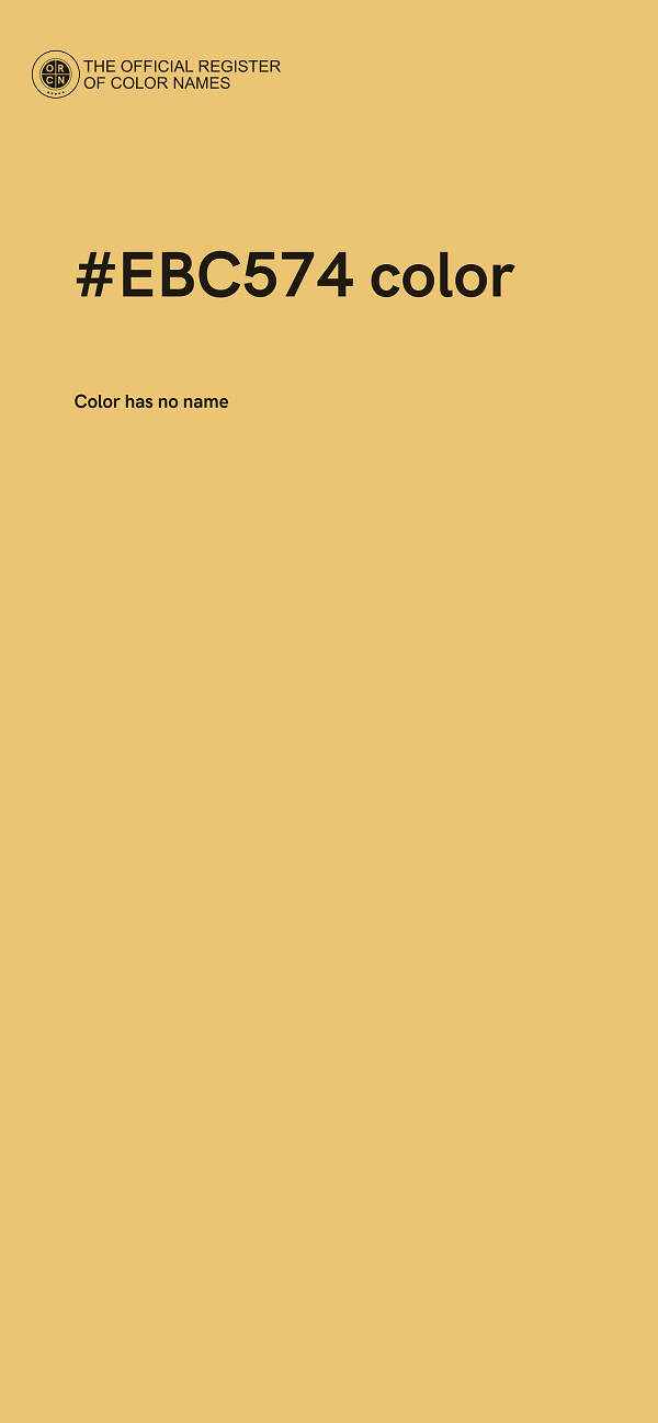 #EBC574 color image