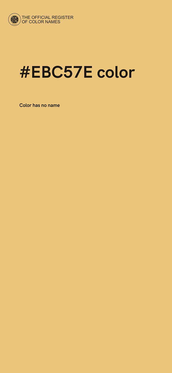 #EBC57E color image