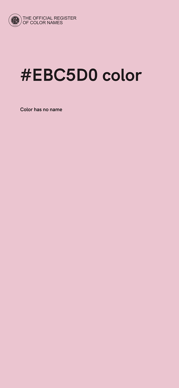 #EBC5D0 color image