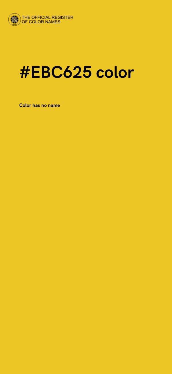 #EBC625 color image
