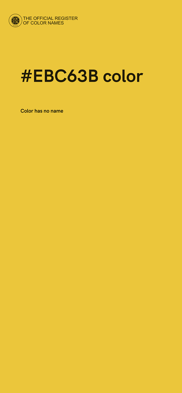 #EBC63B color image