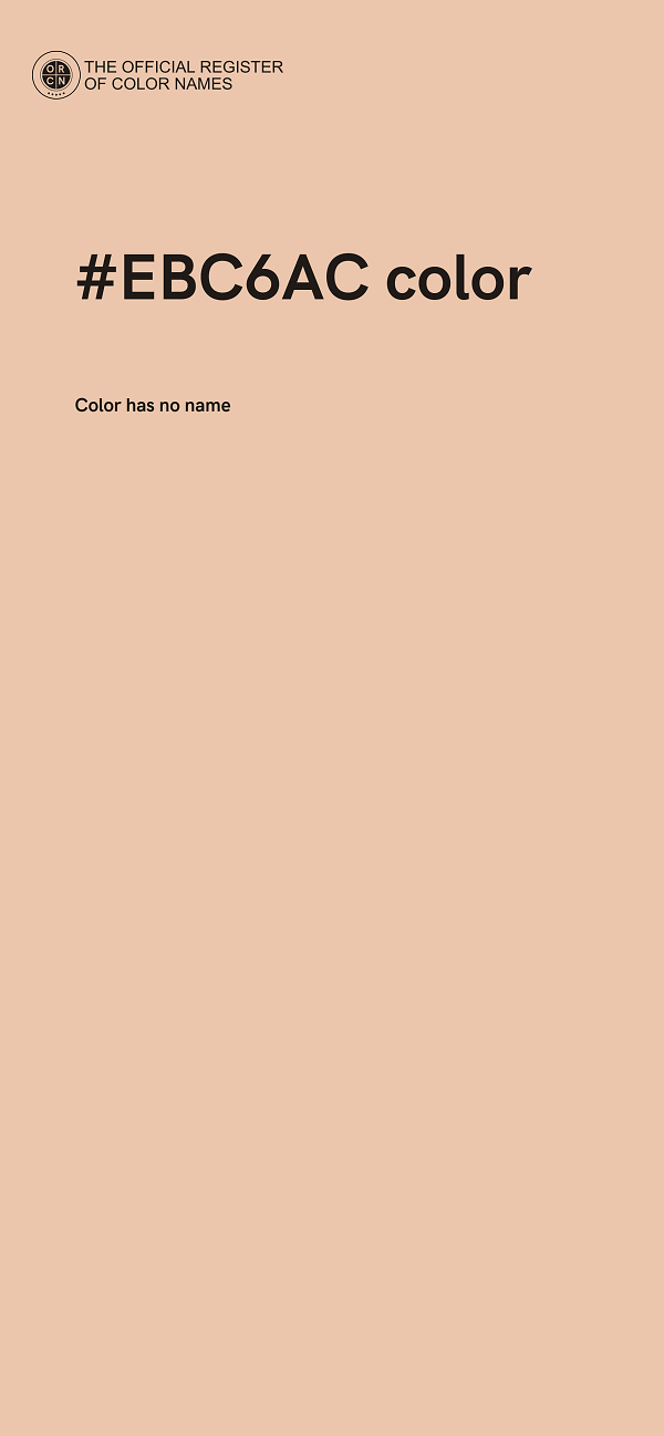 #EBC6AC color image