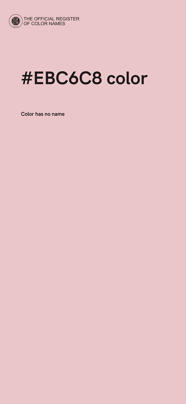 #EBC6C8 color image