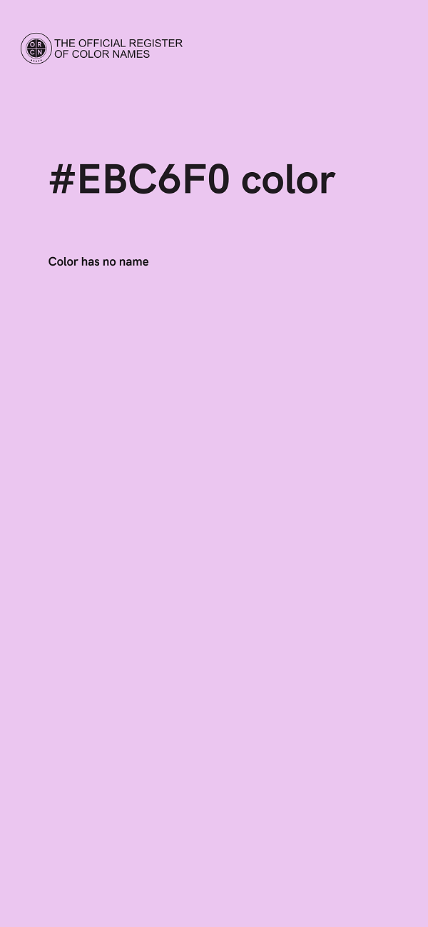 #EBC6F0 color image
