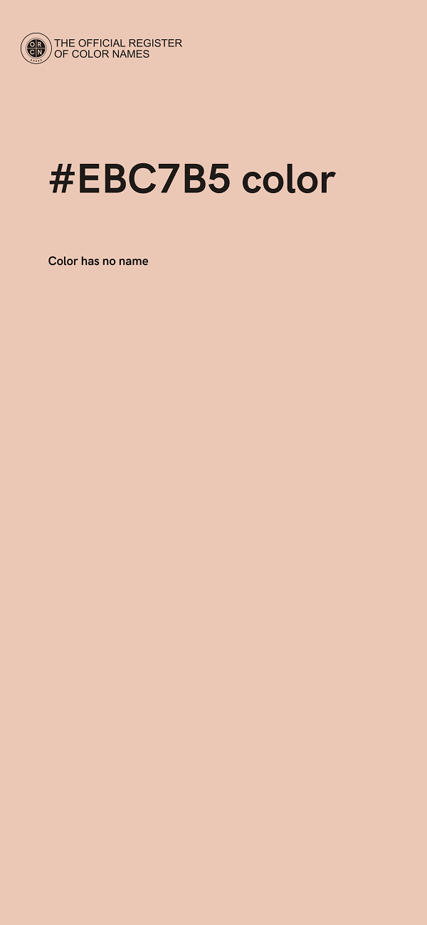 #EBC7B5 color image