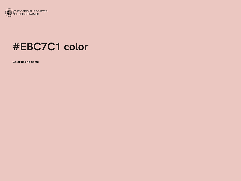 #EBC7C1 color image