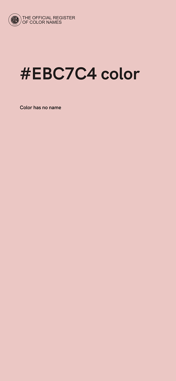 #EBC7C4 color image