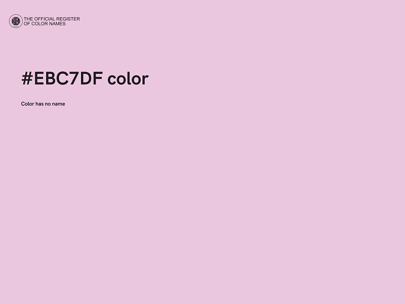 #EBC7DF color image