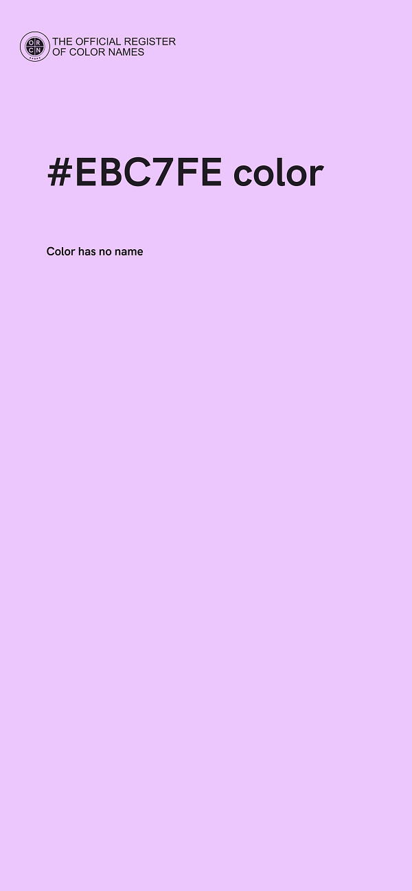 #EBC7FE color image