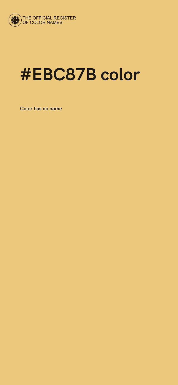 #EBC87B color image