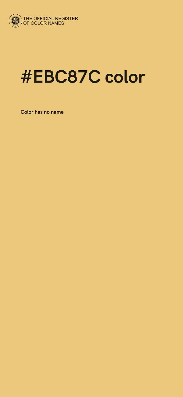 #EBC87C color image