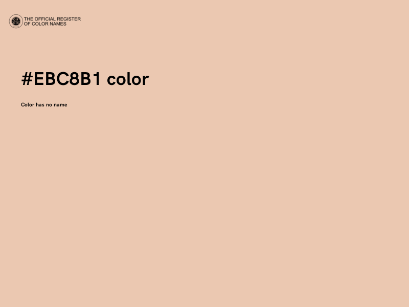 #EBC8B1 color image