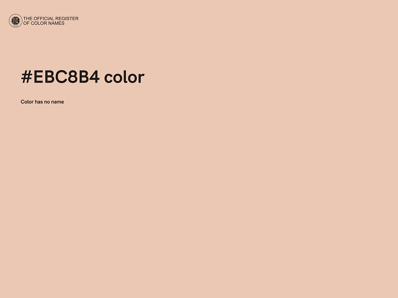 #EBC8B4 color image