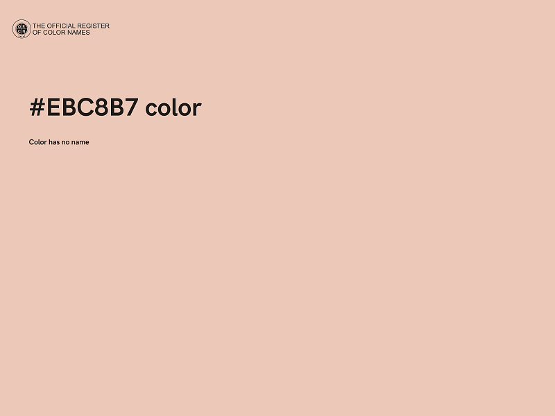 #EBC8B7 color image