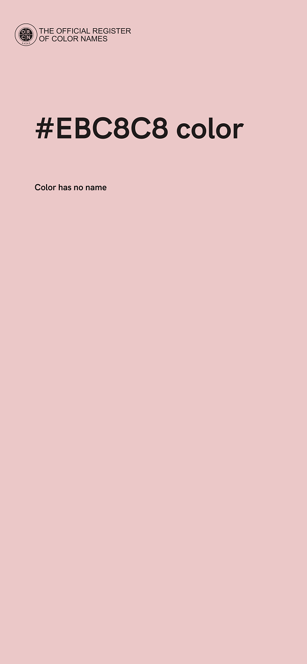 #EBC8C8 color image