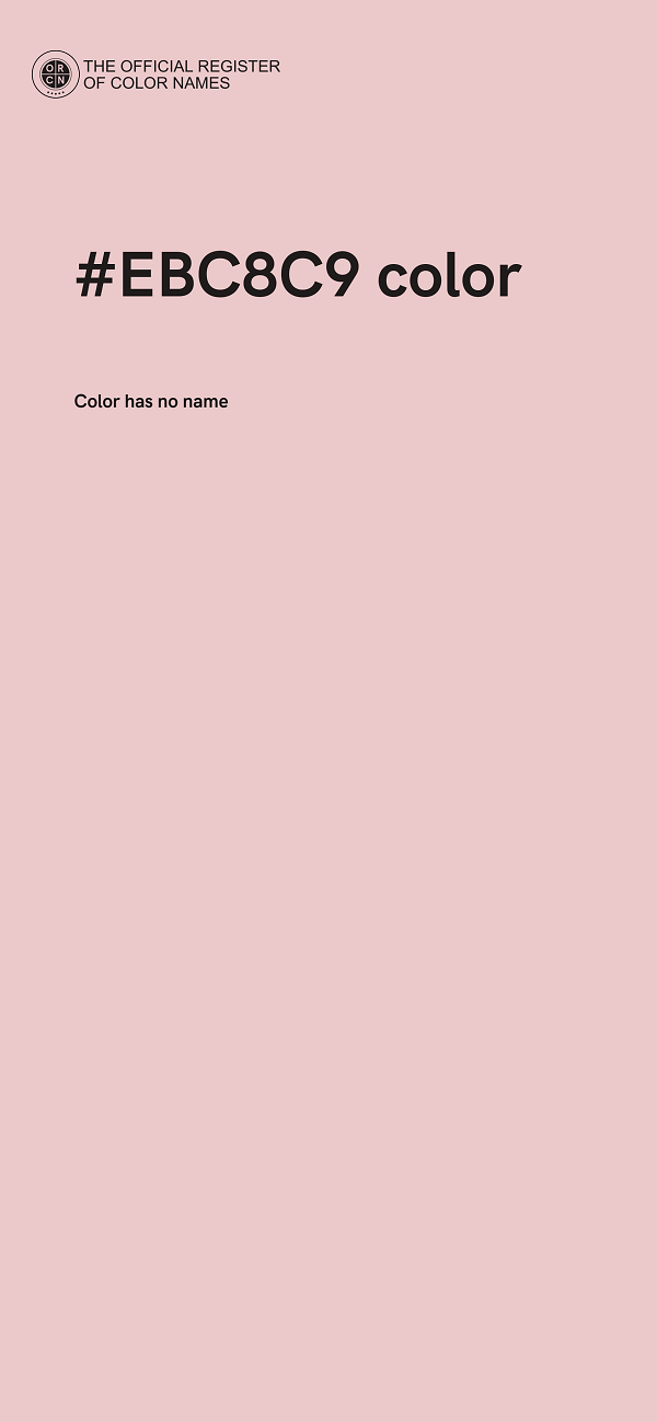 #EBC8C9 color image
